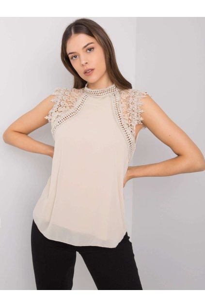 Blúzka NJSK MK-BZ-A59.17P (Farba Béžová)