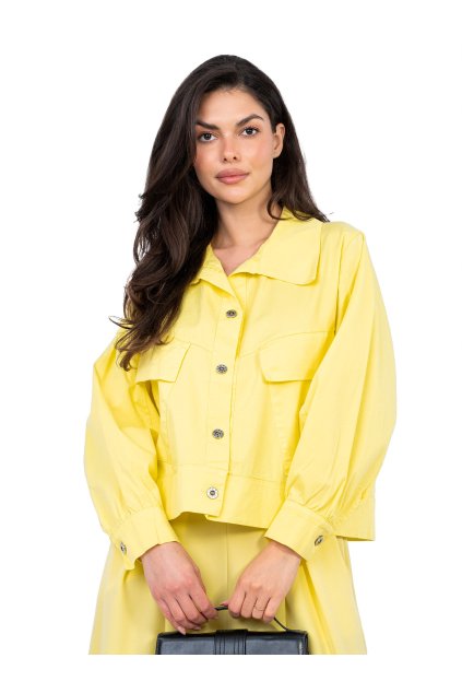 Dámska Bunda farba Žltá kód IT-KR-FL10071.09P (Farba Žltá, Veľkosť ONE SIZE)