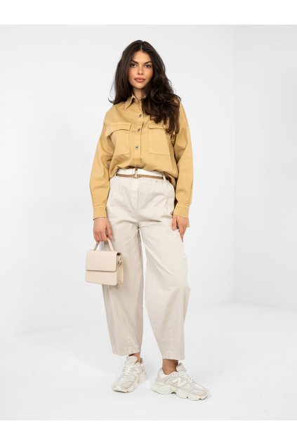 Dámske Košeľa farba Hnedá camel kód IT-KS-FL9968.48 (Farba Hnedá camel, Veľkosť ONE SIZE)