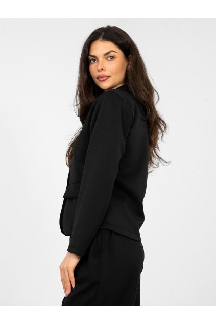 Dámske sako farba Čierna kód IT-MA-22201.82 (Farba Čierna, Veľkosť ONE SIZE)