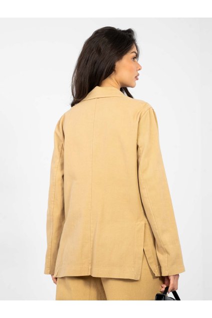 Dámske sako farba Hnedá camel kód IT-MA-FL7703.49 (Farba Hnedá camel, Veľkosť ONE SIZE)