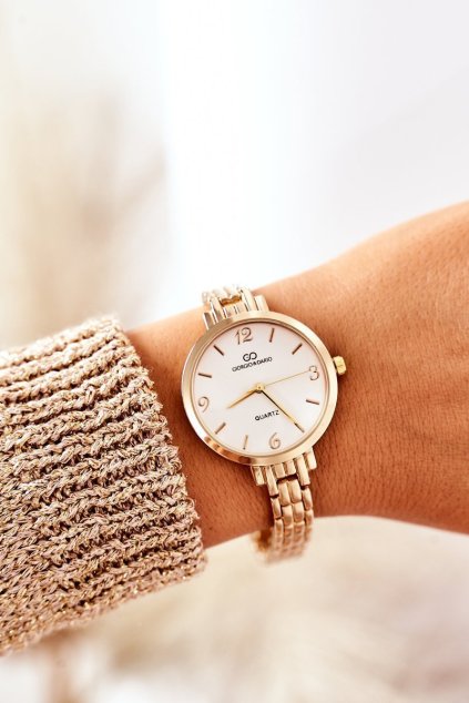 Hodinky na náramku giorgio&dario zlaté / G&D 2 GOLD (Veľkosť Uni)