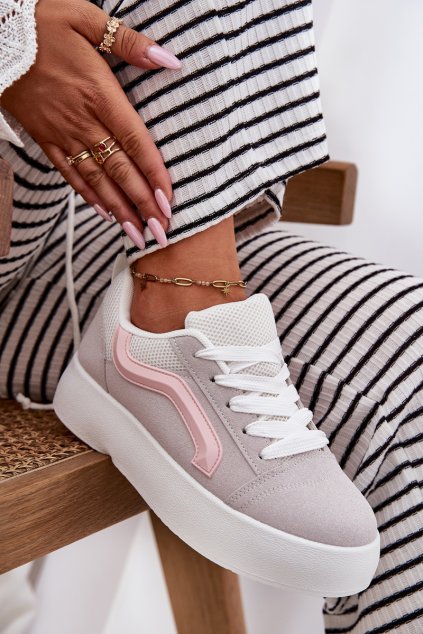 Dámské Tenisky Na Platformě Šedé Tellnira (Veľkosť 36)