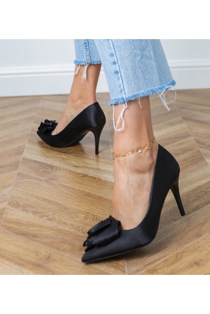 Dámske topánky lodičky čierne kód FB-302 - GM FB-302 BLACK 38 - GM (Veľkosť 38)