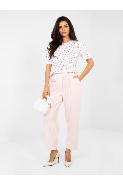 Dámska blúzka s podtlačou biela MI-BZ-A2985.97 (Farba Biela, Veľkosť ONE SIZE)