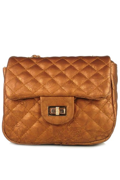 Crossbody kabelka Massini Rosa bronzová W151