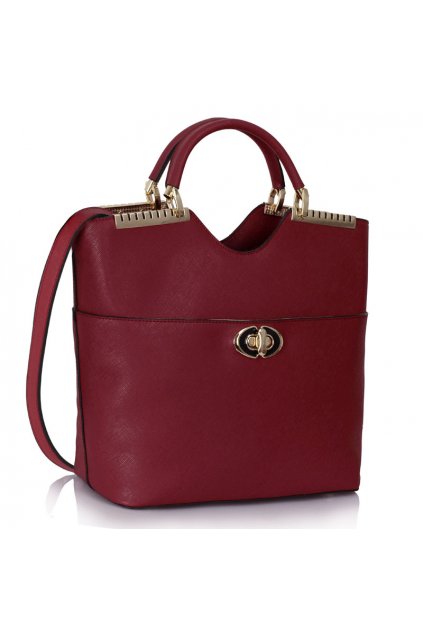 Shopper kabelka do ruky Annabel bordová LS0074A