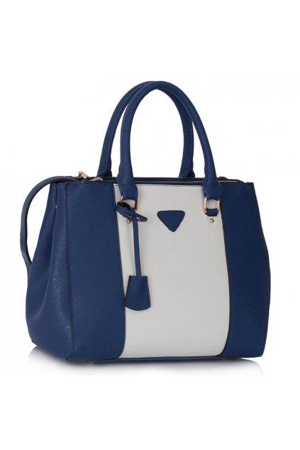 Shopper kabelka do ruky Chattie námornícka / biela LS00118