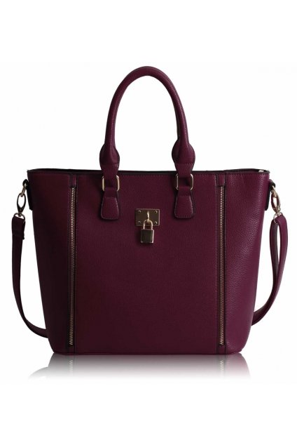 Shopper kabelka do ruky Christiana bordová LS0031