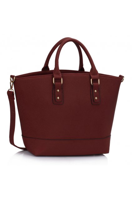 Shopper kabelka do ruky Loran bordová LS0085