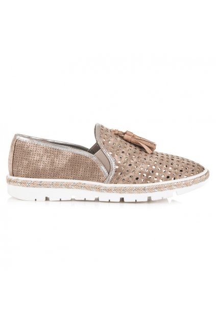 AŽUROVÉ TRAMPKY SLIP ON ESPADRILKY K1715006BE VEĽ.Č. 37 (Veľkosť 42)