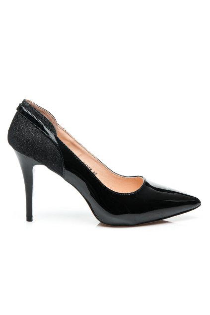 Čierne lodičky GLAMOUR 55718B/S3-9P