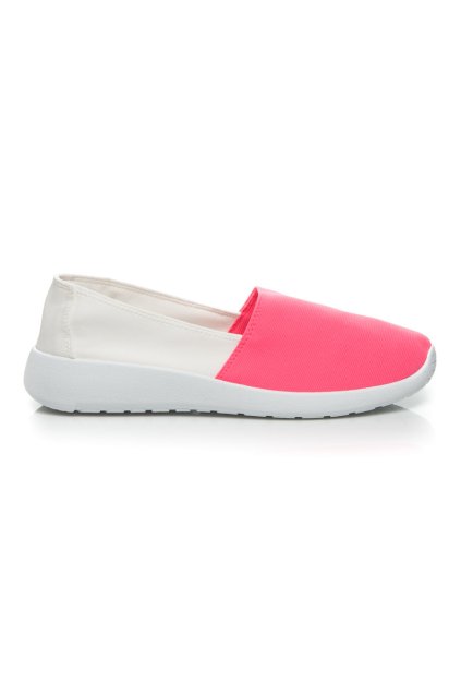 Ružovo-biele SLIP ON tenisky 7TX-AI85908W/CO veľ.č. 36, 40, 41 (Veľkosť UK8 / EUR 41)