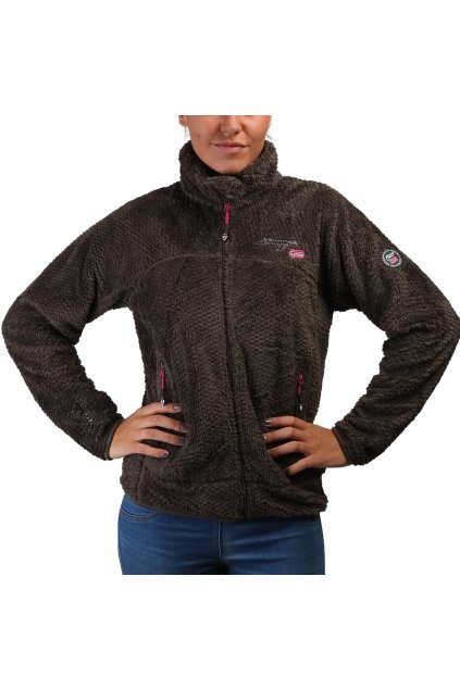 Dámska mikina Geographical Norway čokoládová (Veľkosť 40/42)
