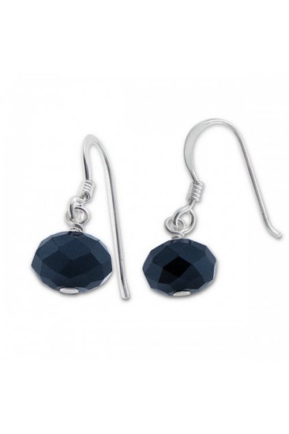 Strieborné náušnice - 925 cz kryštál MS7082