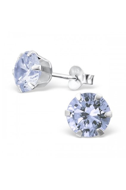 Strieborné náušnice bodky - 925 cz levander MS17525