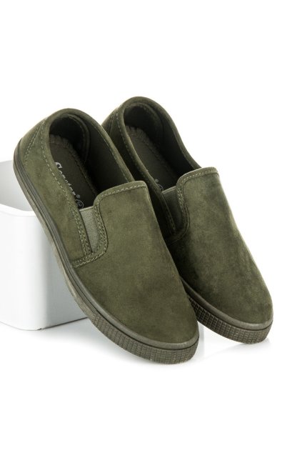 Zelené tenisky Slip On Seastar JX40A.GR