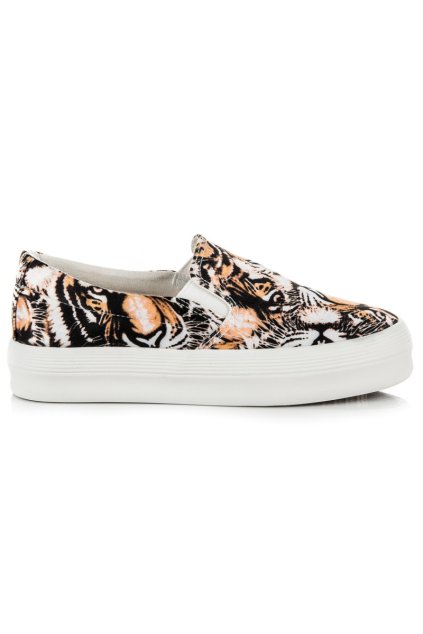 SLIP ONY NA PLATFORME ANIMAL PRINT 51131be veľ.č. 37 (Veľkosť 42)
