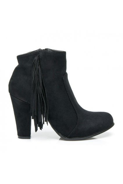 Čierne topánky Boho F916-1B / S3-101P