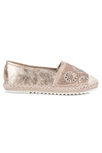 Zlaté espadrilky JN32GO