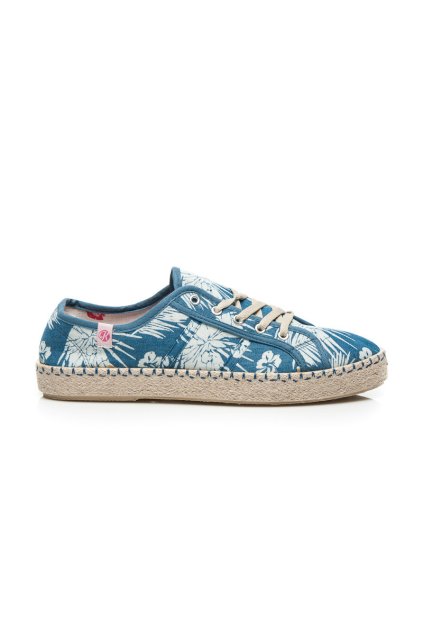 Modré plátenky espadrilky K1620002FL