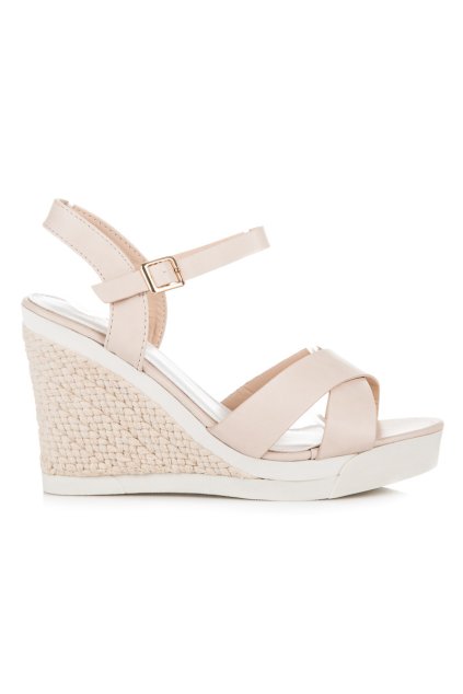 Béžové sandále espadrilky AF-8671BE