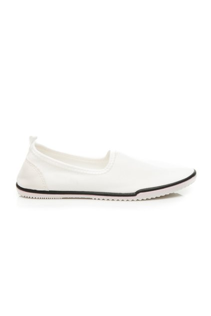 Biele tenisky Slip on 77F1009W