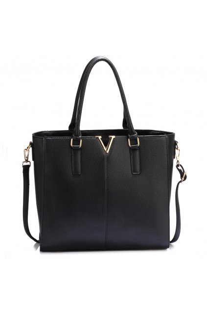 Čierna kabelka shopper Aggie AG00420