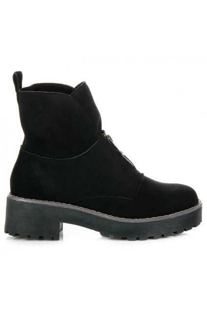 Čierne topánky na hrubej podrážke Vices 8313-1B