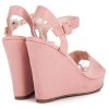 Ružové sandále na platforme JS8011P