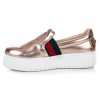 Ružové tenisky slip on na platforme Kylie K1771301CH