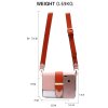 Crossbody kabelka ružová / biela / oranžová Kaylee AG00692