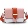 Crossbody kabelka ružová / biela / oranžová Kaylee AG00692