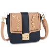 Crossbody námornícka / ružová kabelka Rowan AG00628
