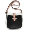 Crossbody kabelka biela / čierna / ružová Kyla AG00684