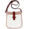 Crossbody kabelka biela / ružová / bordová Kyla AG00684