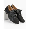 Čierne poltopánky dámske na šnurovanie A-175B
