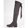 Sivé čižmy s viazaním nad koleno Seastar  NC278G