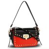 Crossbody kabelka čierna / červená Mandy AG00722