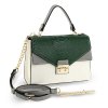 Crossbody kabelka zelená / sivá / biela Anita AG00724