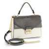 Crossbody kabelka sivá / biela Anita AG00724