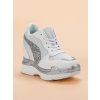 Biele tenisky sneakers s brokátom Vices
