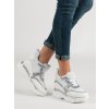 Biele tenisky sneakers s brokátom Vices