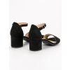 Čierne sandále na podpätku Filippo