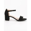 Čierne sandále na podpätku Filippo