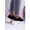 Čierne dámske športové tenisky na hrubšej podrážke, kód produktu 900 BLK BS