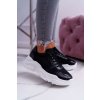 Čierne dámske športové tenisky na hrubšej podrážke, kód produktu 900 BLK BS