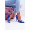 Dámske modré lodičky na ihličkovom podpätku Yanna LE03 BLUE