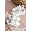 Ružové detské športové topánky na suchý zips s bielou podrážkou Bilbo 876-3C White/Pink