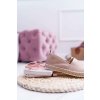 Dámske béžové espadrilky Big Star DD274769 - Hnedá